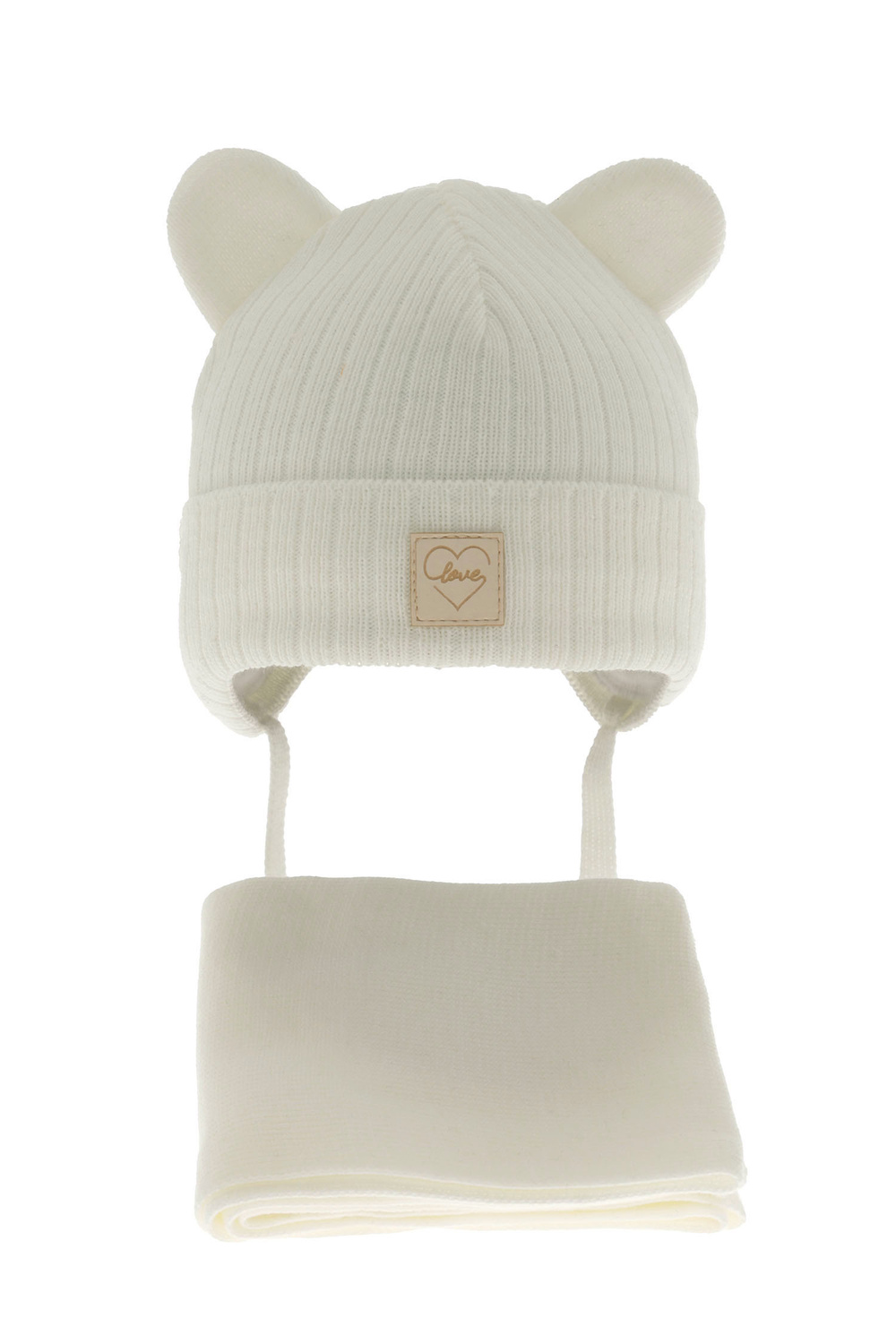 Set invernale bambina: berretto e sciarpa, cremisi, Antola