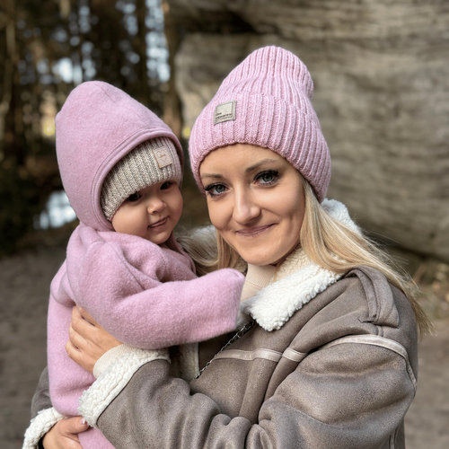 Berretto invernale donna, beige, 100% Lana Merino, Benedetta