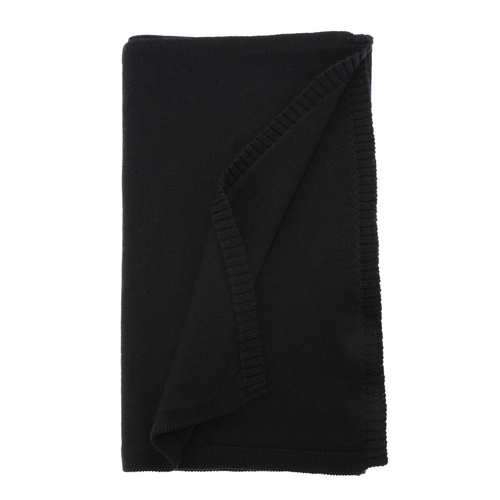 Sciarpa invernale donna, nero, 100% Lana Merino, Elonia