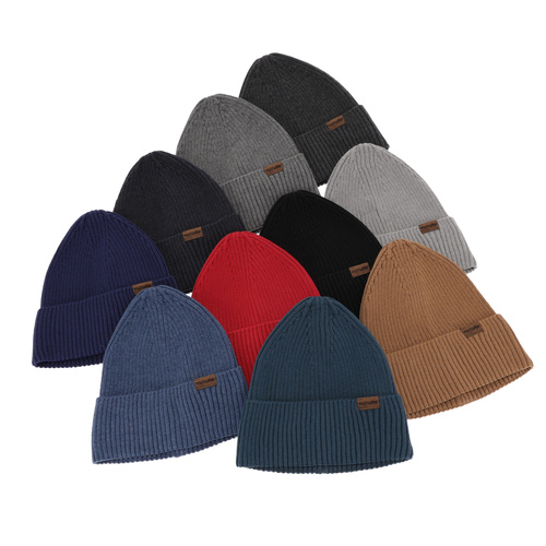 Berretto invernale uomo, con cotone, rosso, Moss