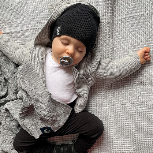 Set autunno/primavera bambini: berretto e scaldacollo, con cotone, arancione, Tunis