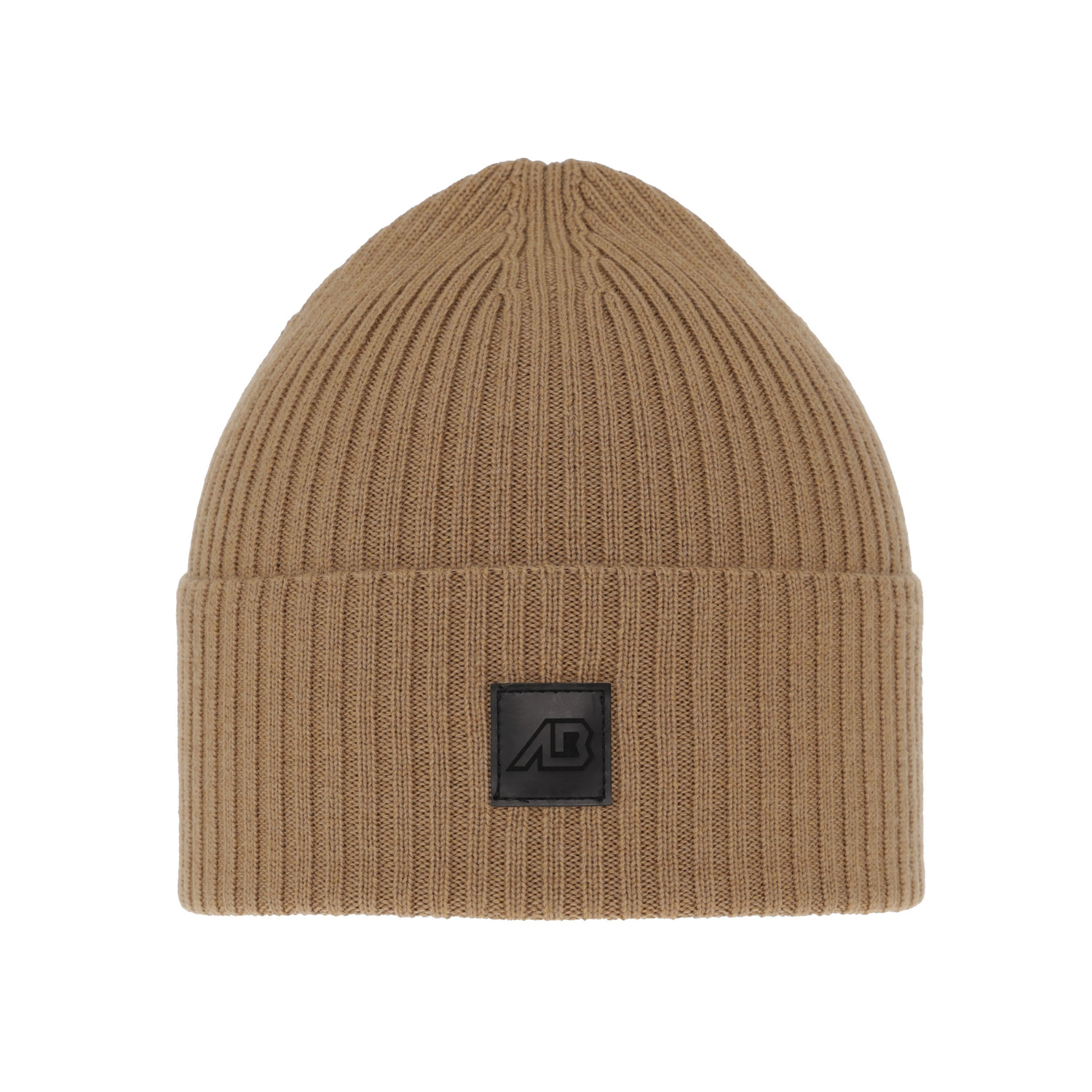 Berretto invernale uomo, camel, 100% Lana Merino, Matias