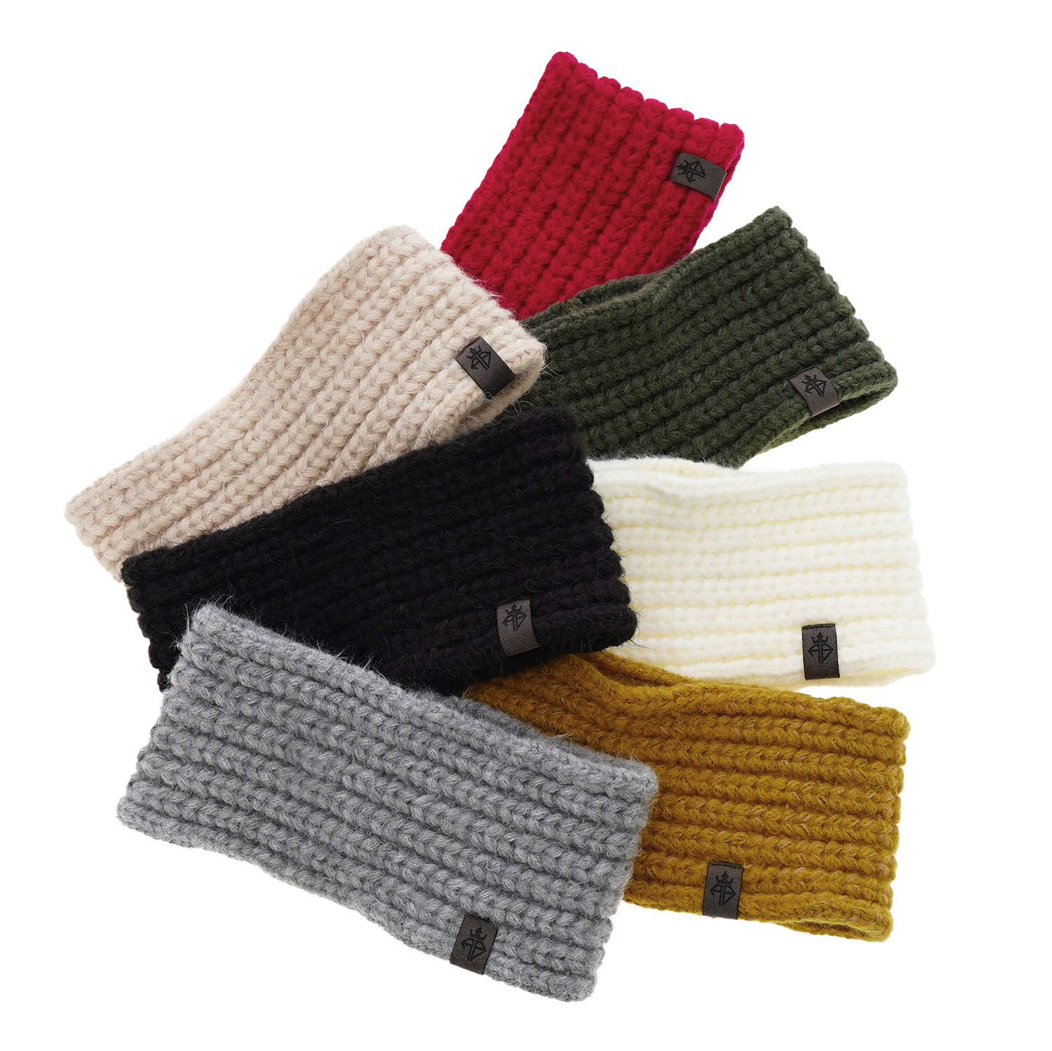 Fascia per capelli invernale donna, beige, Alexis