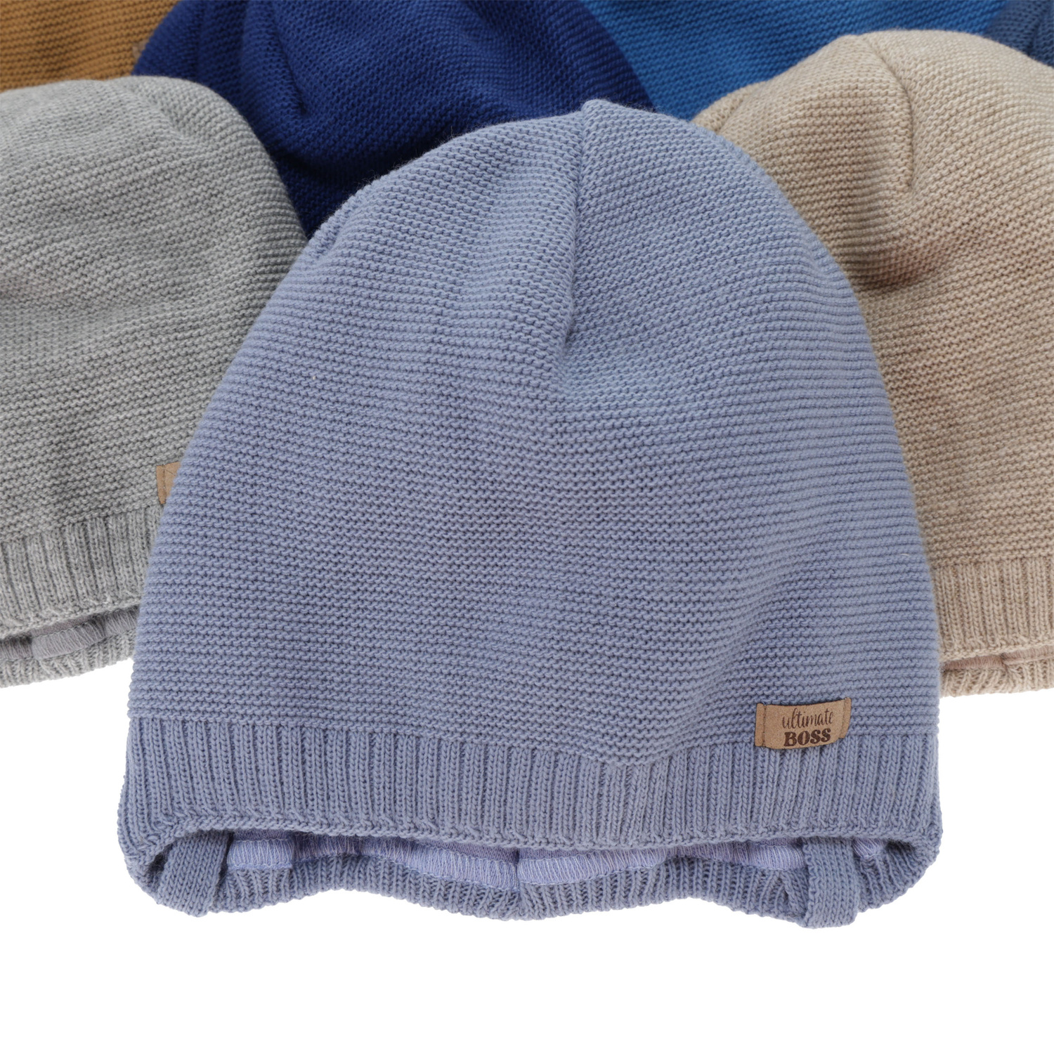 Berretto autunno/primavera bambino, azzurro, con lacci, Valdis