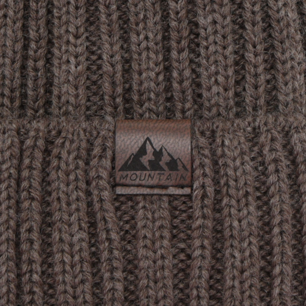 Berretto invernale uomo, grigio, con lana merino, Huno