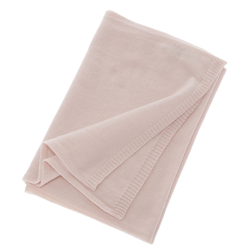 Sciarpa invernale donna, rosa chiaro, lana merino con cashmere, Irenia