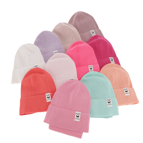 Set autunno/primavera bambina: berretto e scaldacollo, con cotone, bianco, Leonita