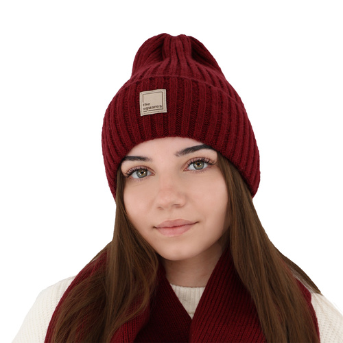 Berretto invernale donna, crema, 100% Lana Merino, Benedetta