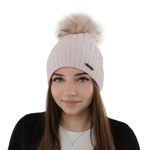 Berretto invernale donna, crema, 100% Lana Merino, Talaria