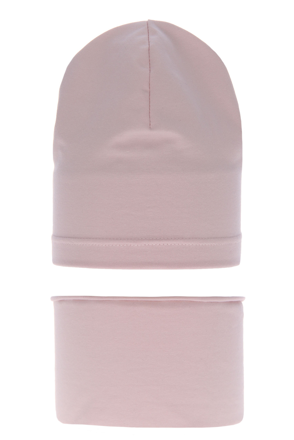 Set autunno/primavera bambina: berretto e scaldacollo, rosa, in cotone, Hazelka