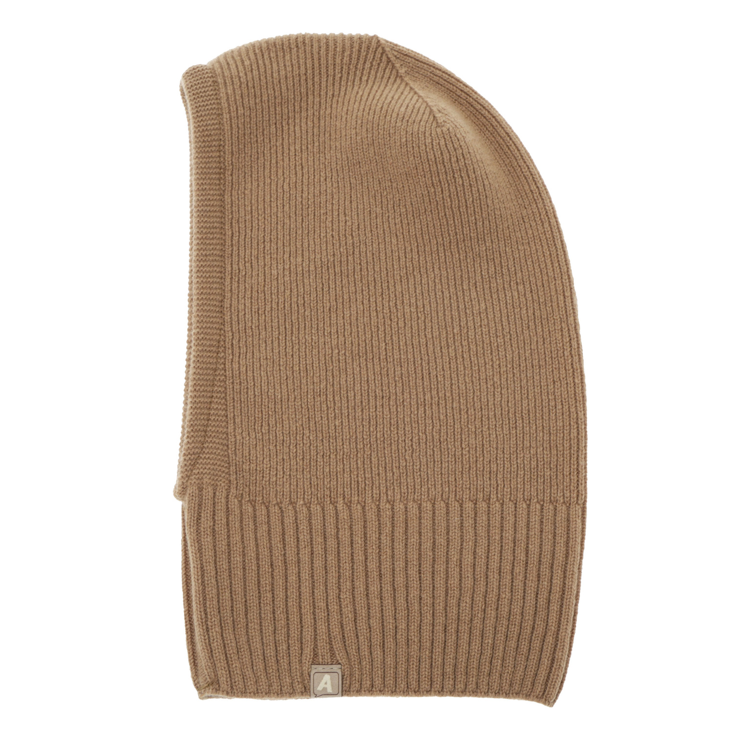 Passamontagna autunno/invernale bambino, camel, lana merino con cashmere, Zoldo