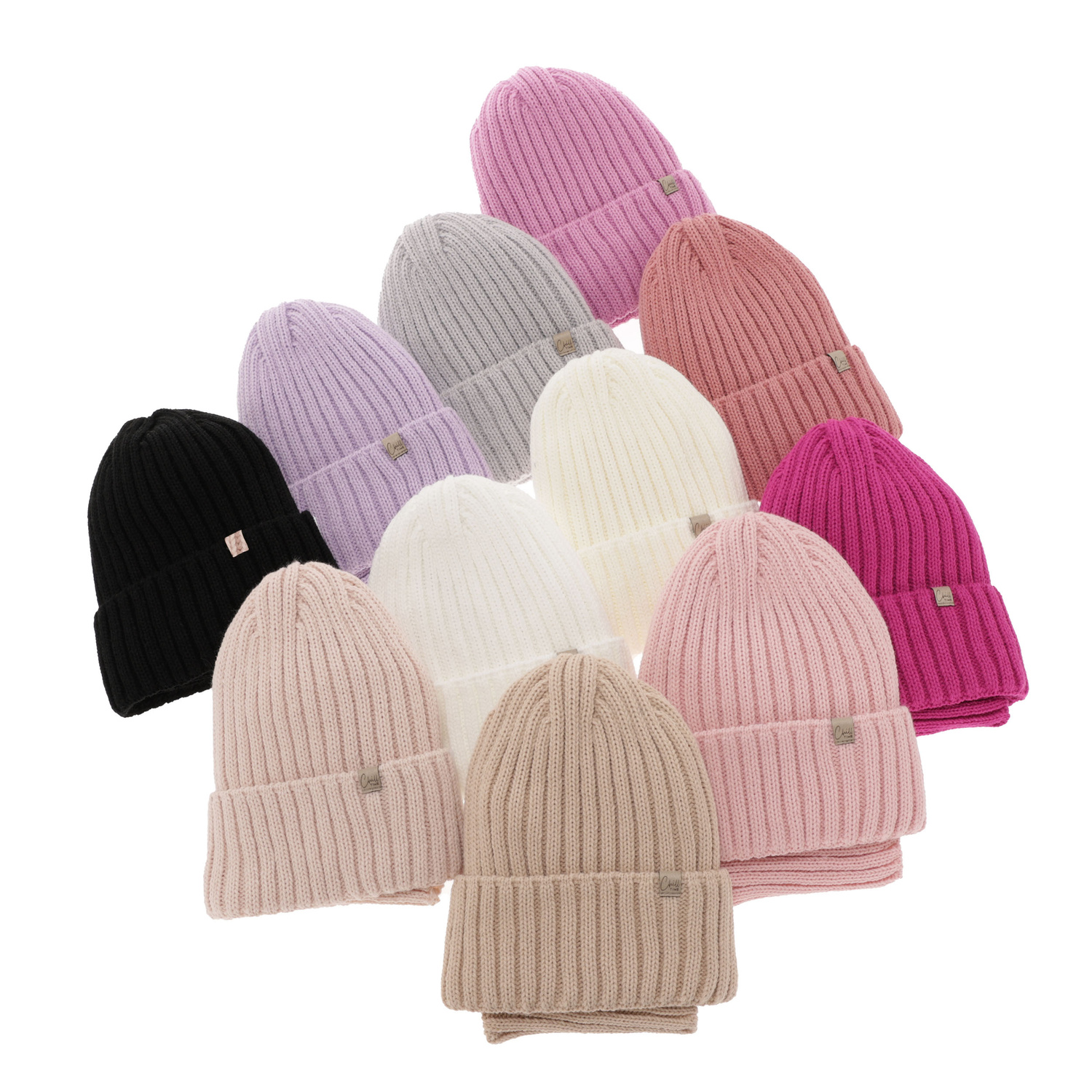 Set invernale bambina: berretto e scaldacollo, rosa, Mitti