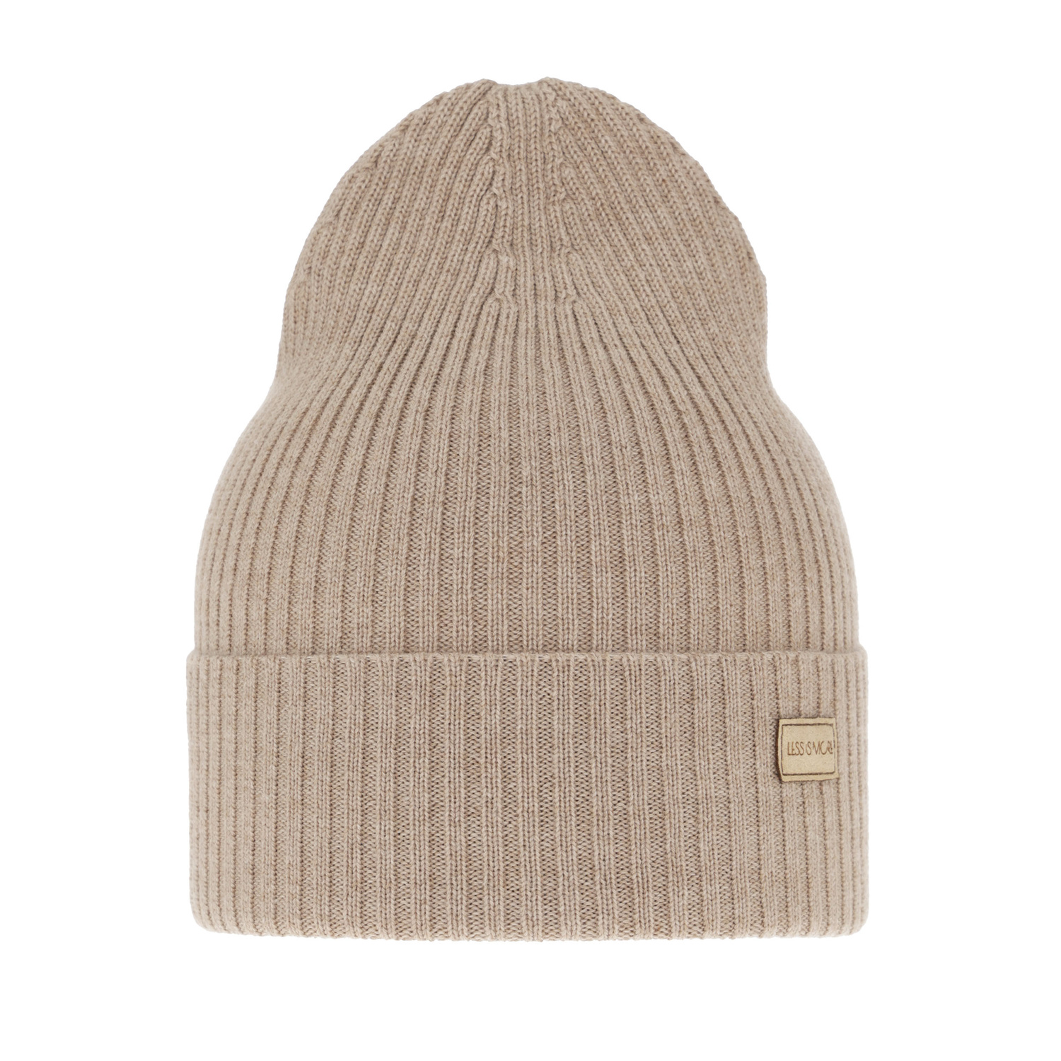 Berretto invernale donna, ciemnobeżowa, 100% Lana Merino, Sophie