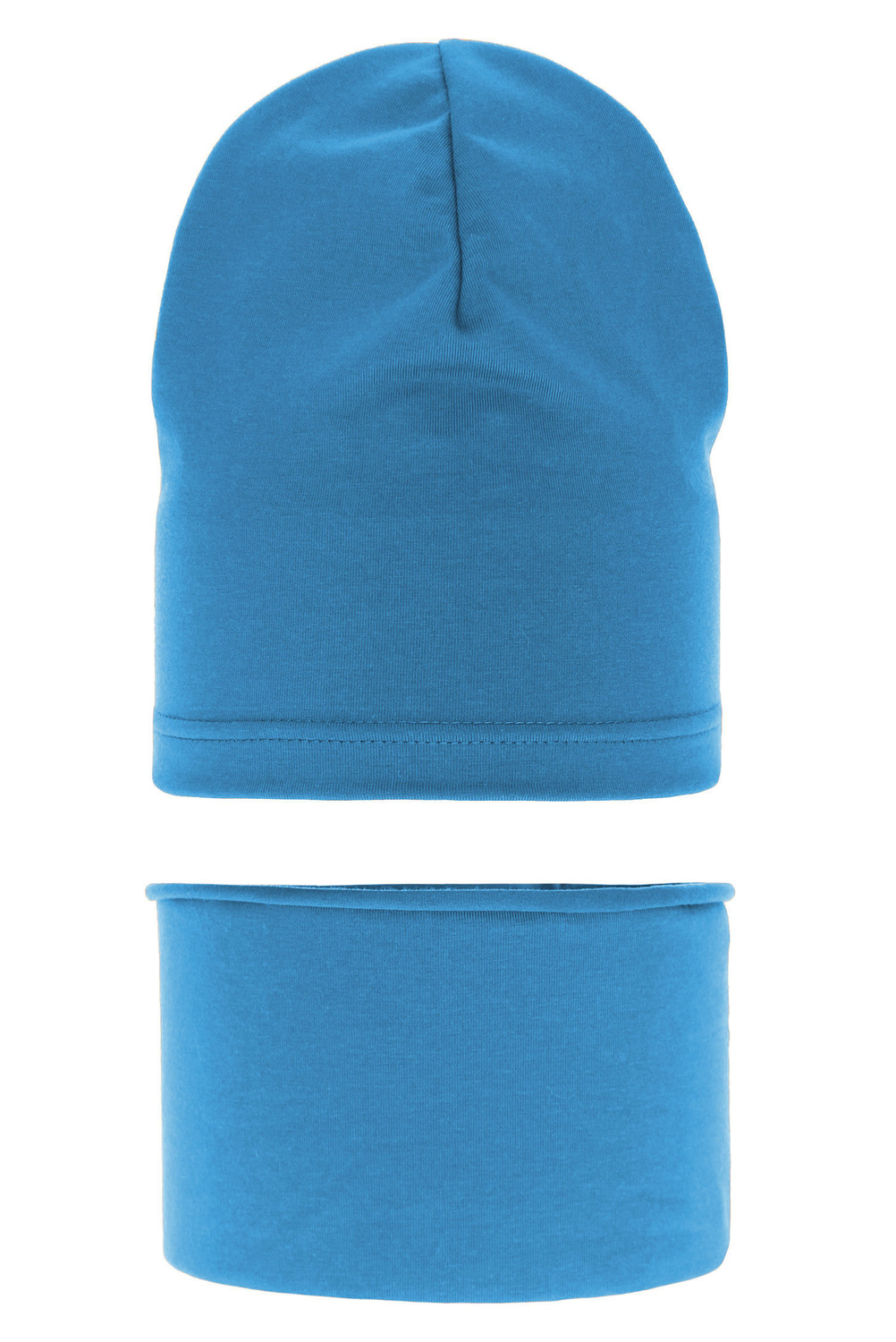 Set autunno/primavera bambino: berretto e scaldacollo, blu, in cotone, Hazel