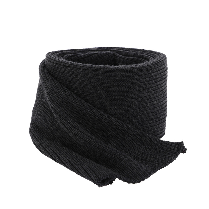 Sciarpa invernale uomo, grigio scuro, 100% Lana Merino, Brayan