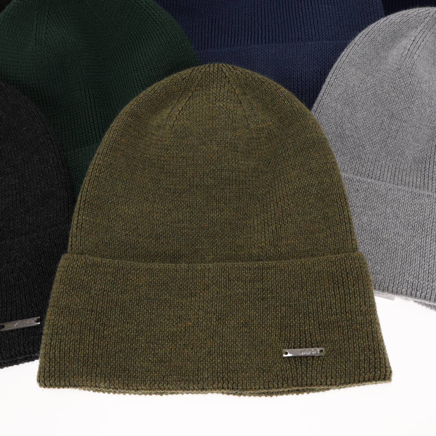 Berretto autunno/primavera uomo, grigio, 100% Lana Merino, Memfis