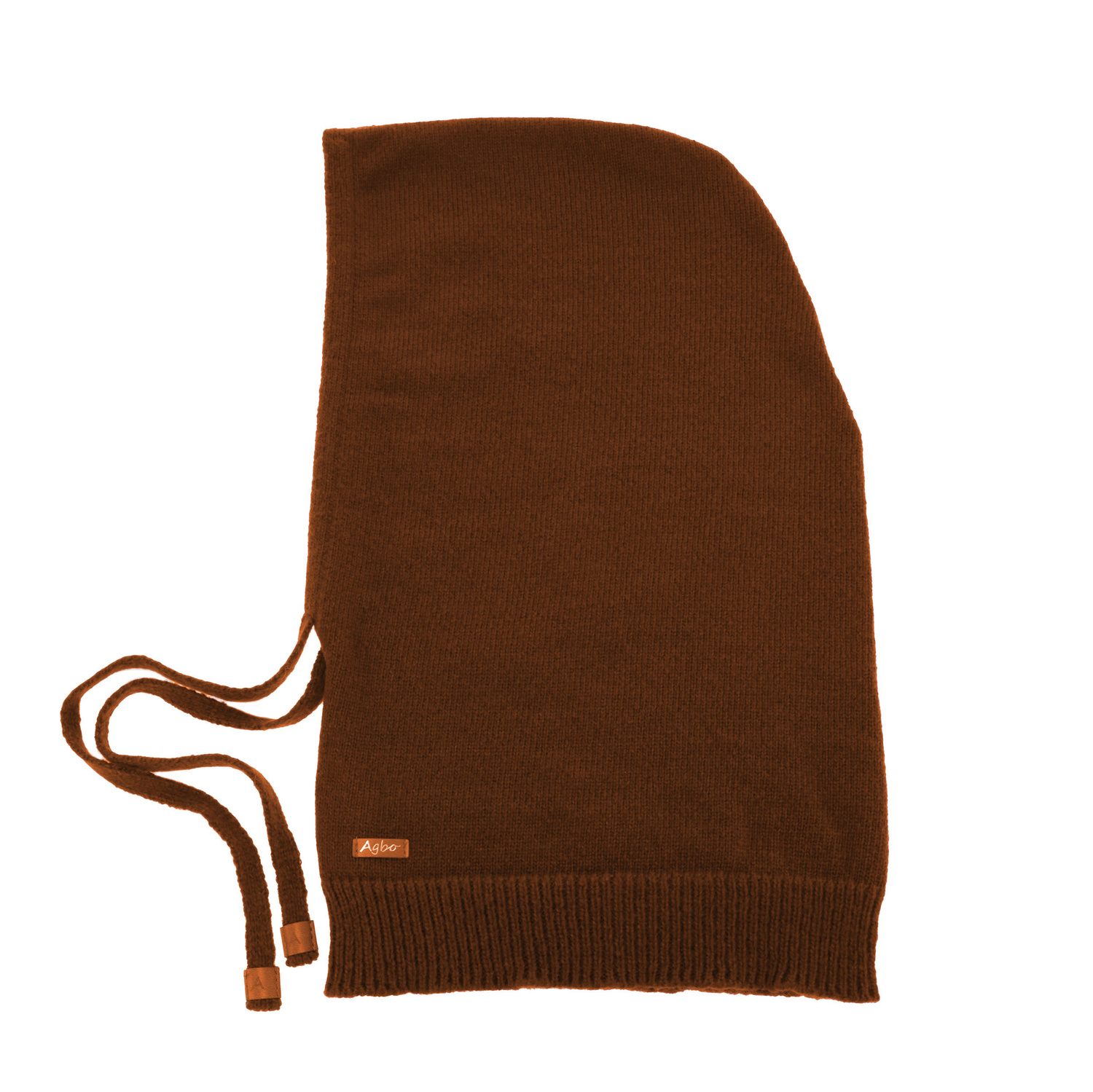 Passamontagna invernale donna, marrone, con lana merino, Elizabeth