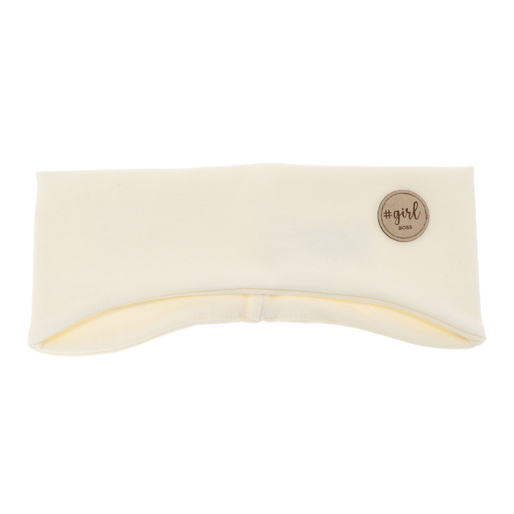 Fascia per capelli autunnale, primaverile per bambina, color crema Maranta