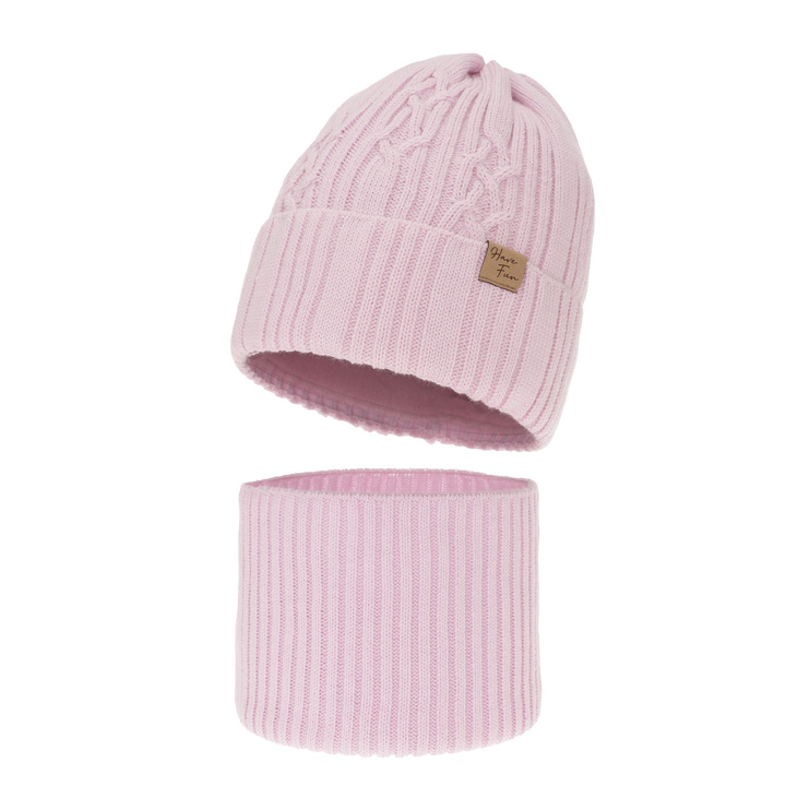 Set invernale bambina: berretto e scaldacollo, lilla, Rema