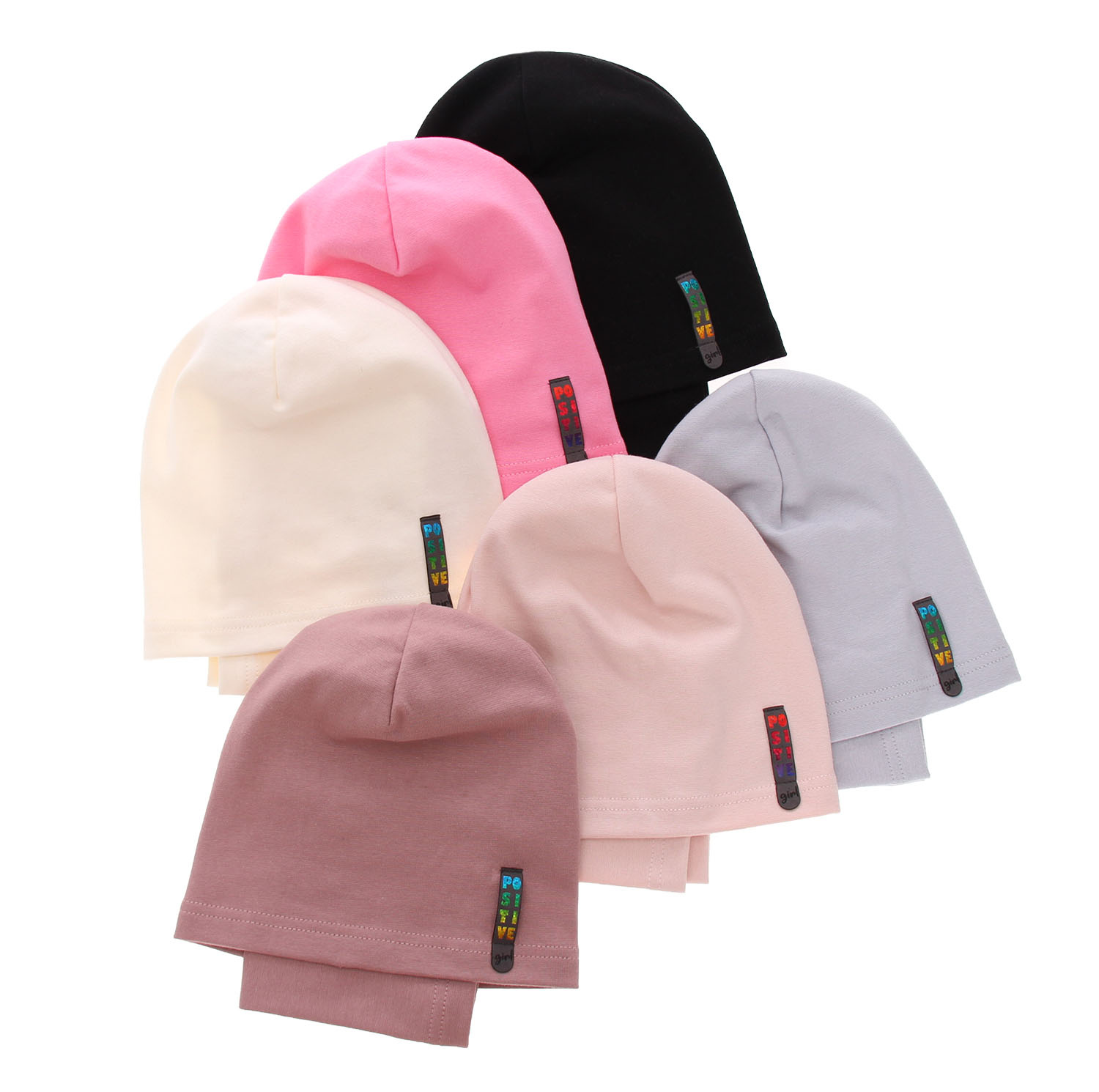 Set autunno/primavera bambina: berretto e scaldacollo, lilla, in cotone, Flores