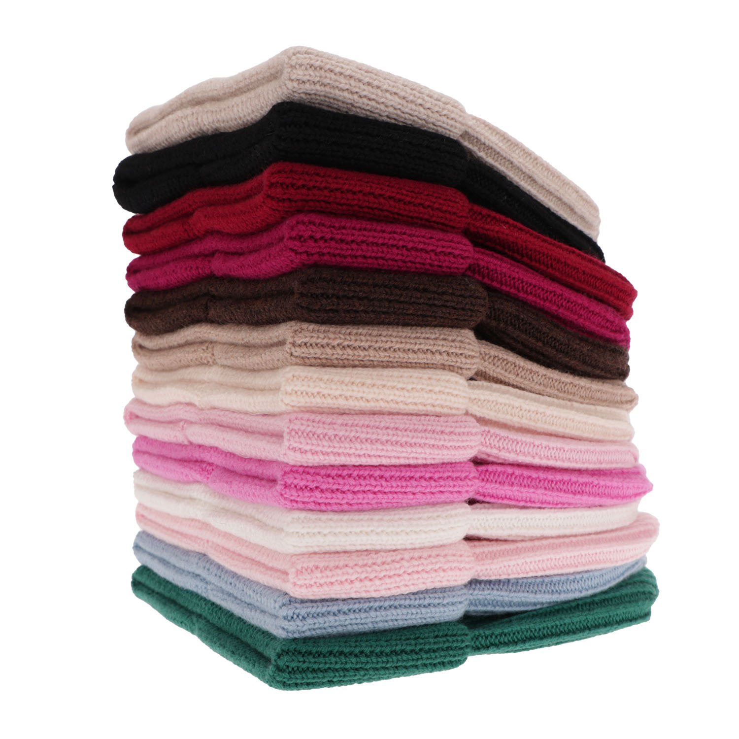 Berretto invernale donna, nero, 100% Lana Merino, Isla