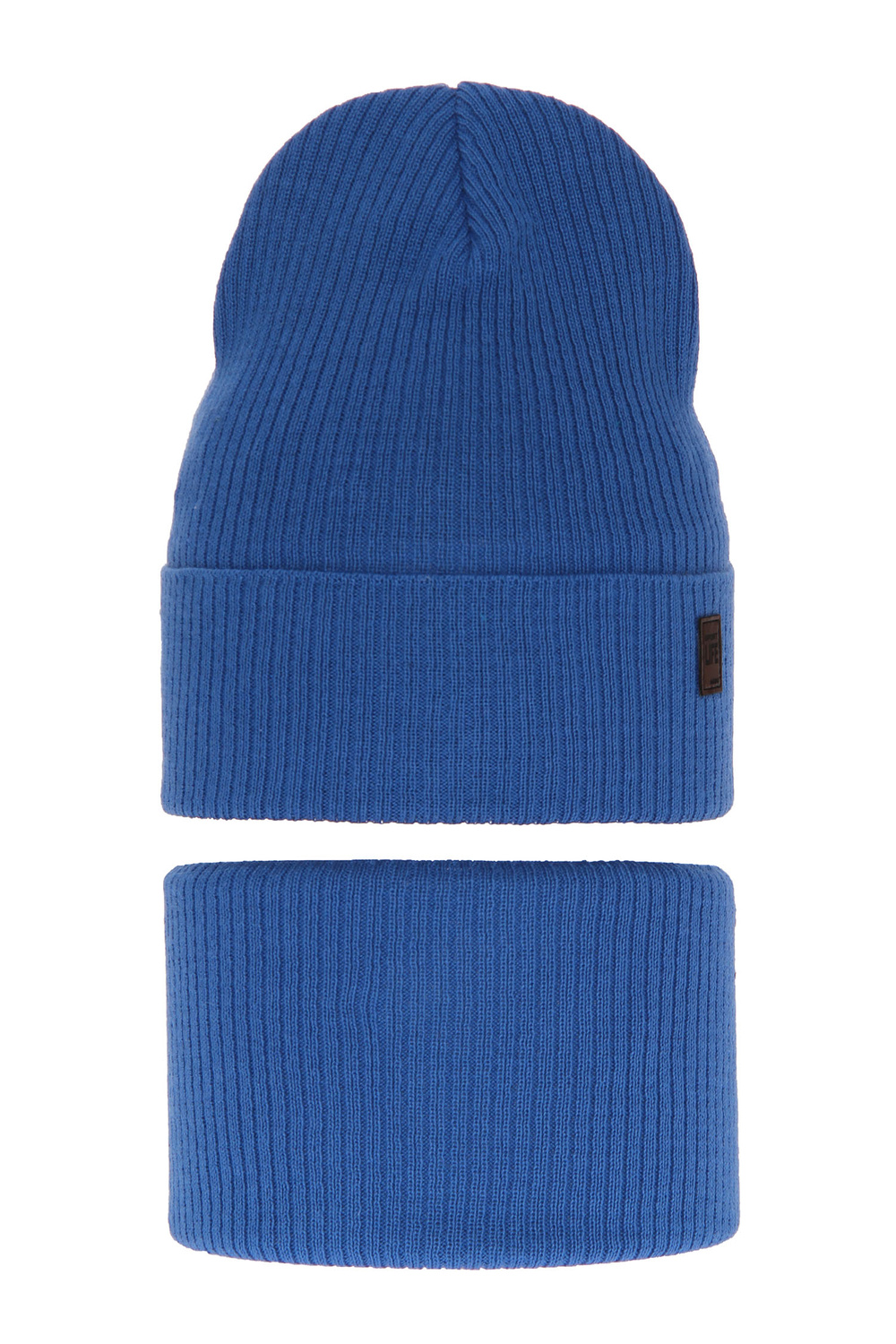 Set autunno/primavera bambino: berretto e scaldacollo, con cotone, blu, Dragon