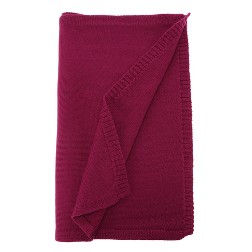 Sciarpa invernale donna, amaranto, 100% Lana Merino, Elonia