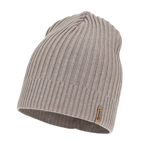 Berretto da donna primavera, autunno, con cotone, beige, Mirona