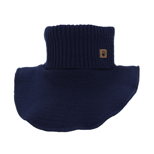 Scaldacollo con coprispalle invernale bambino, blu navy, foderato in pile, Lamor