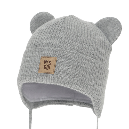 Cappello con paraorecchie autunnale, primaverile per ragazzo, grigio Dewin