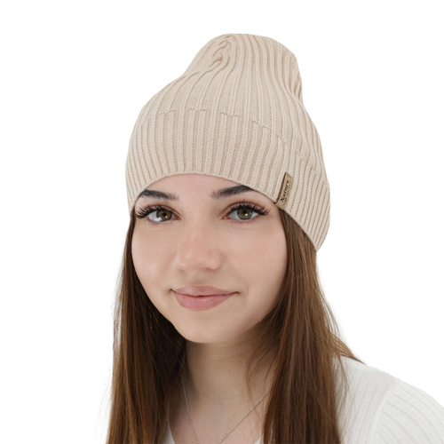 Berretto da donna primaverile, autunnale, con cotone, grigio, Mirona