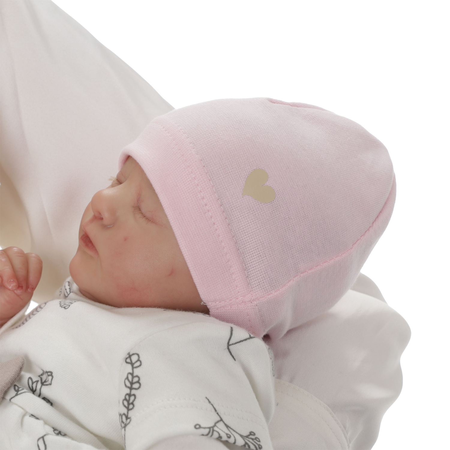 Berretto autunno/primavera bambina, beige, in cotone, Nestie