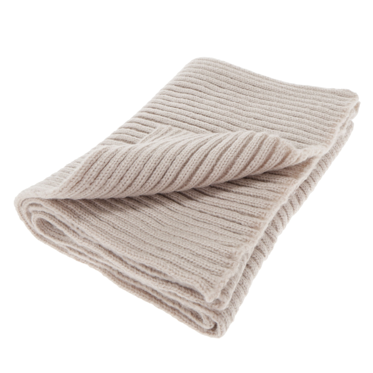 Set invernale donna: berretto e sciarpa, beige chiaro, Lunetta