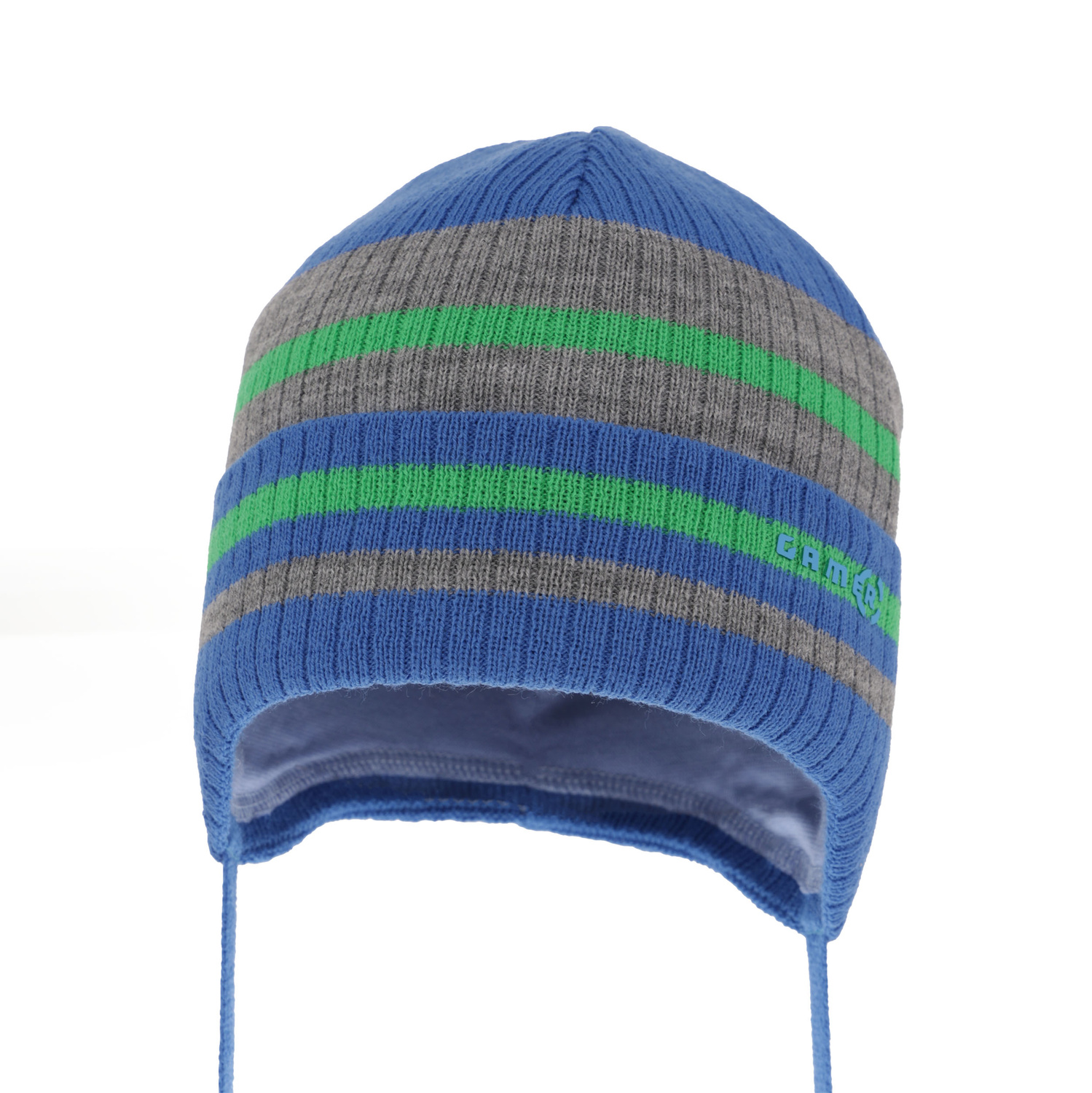 Berretto autunno/primavera bambino, blu, con lacci, Oleander