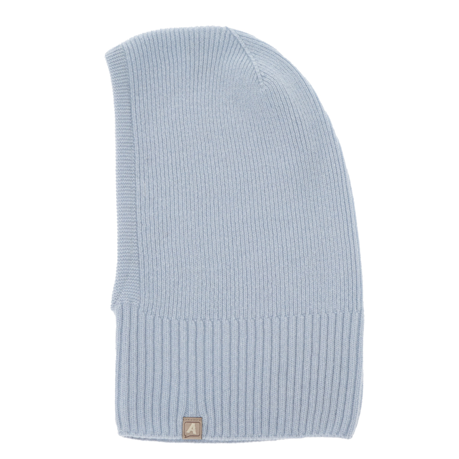 Passamontagna autunno/inverno bambino, azzurro, lana merino con cashmere, Zoldo