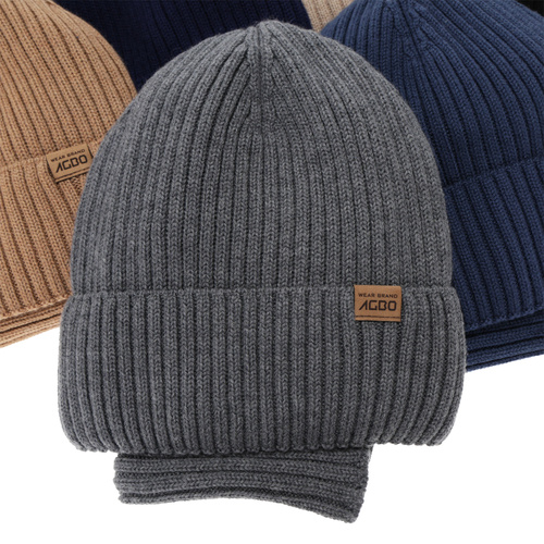 Set invernale bambino: berretto e scaldacollo, beige, 100% Lana Merino, foderato in lana merino, Domin