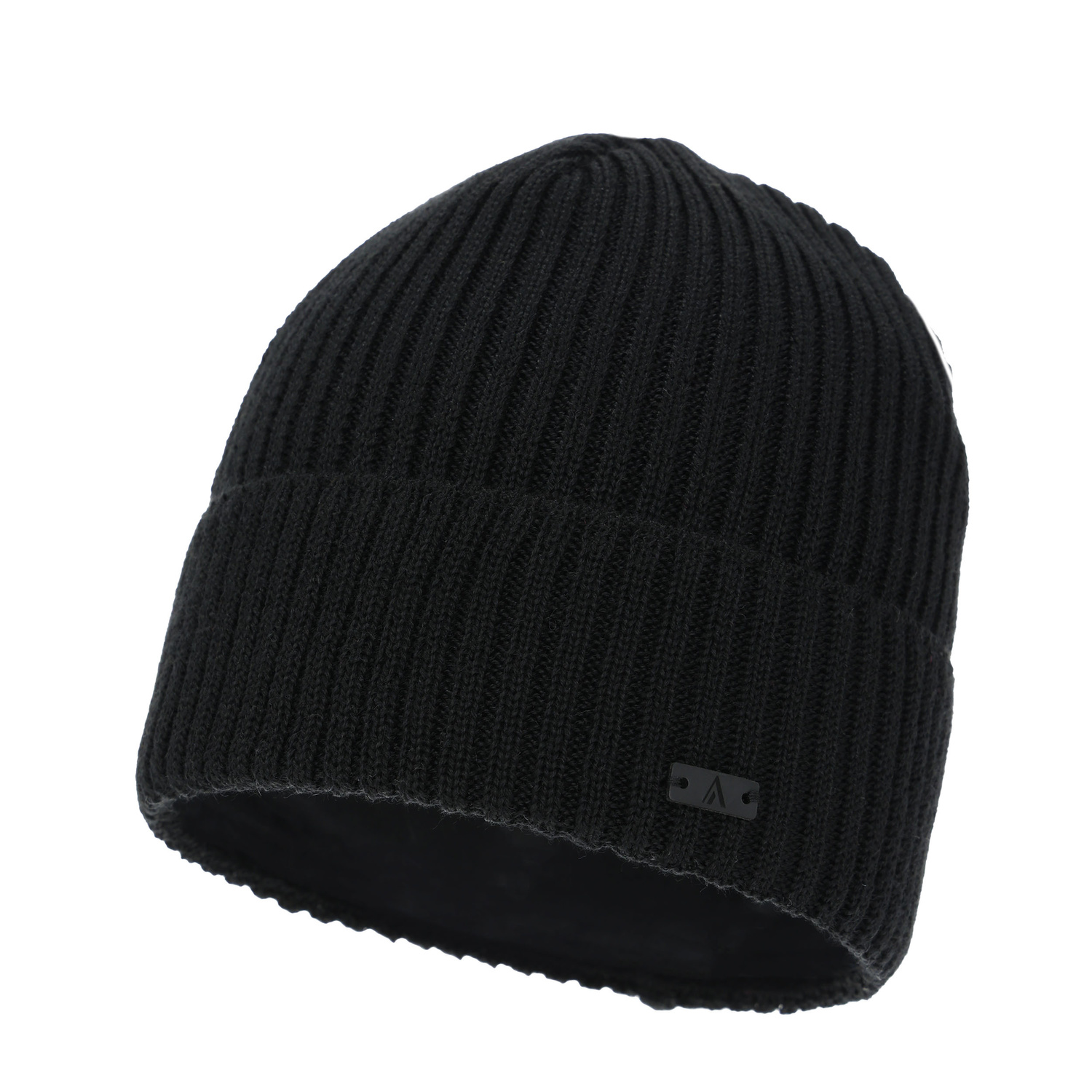 Berretto invernale da uomo, nero, con lana merino, Jeffrey