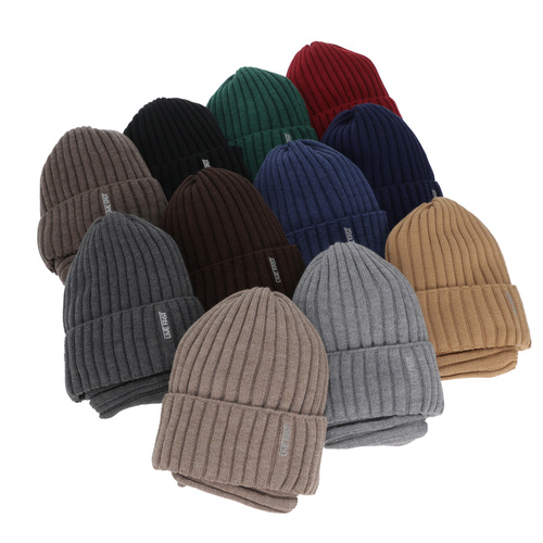 Set invernale bambino (berretto e scaldacollo), bordeaux, con lana merino, foderato in pile, Banasko