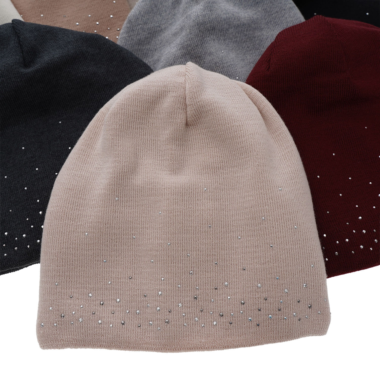 Berretto invernale donna, camel, 100% Lana Merino, Minerwa