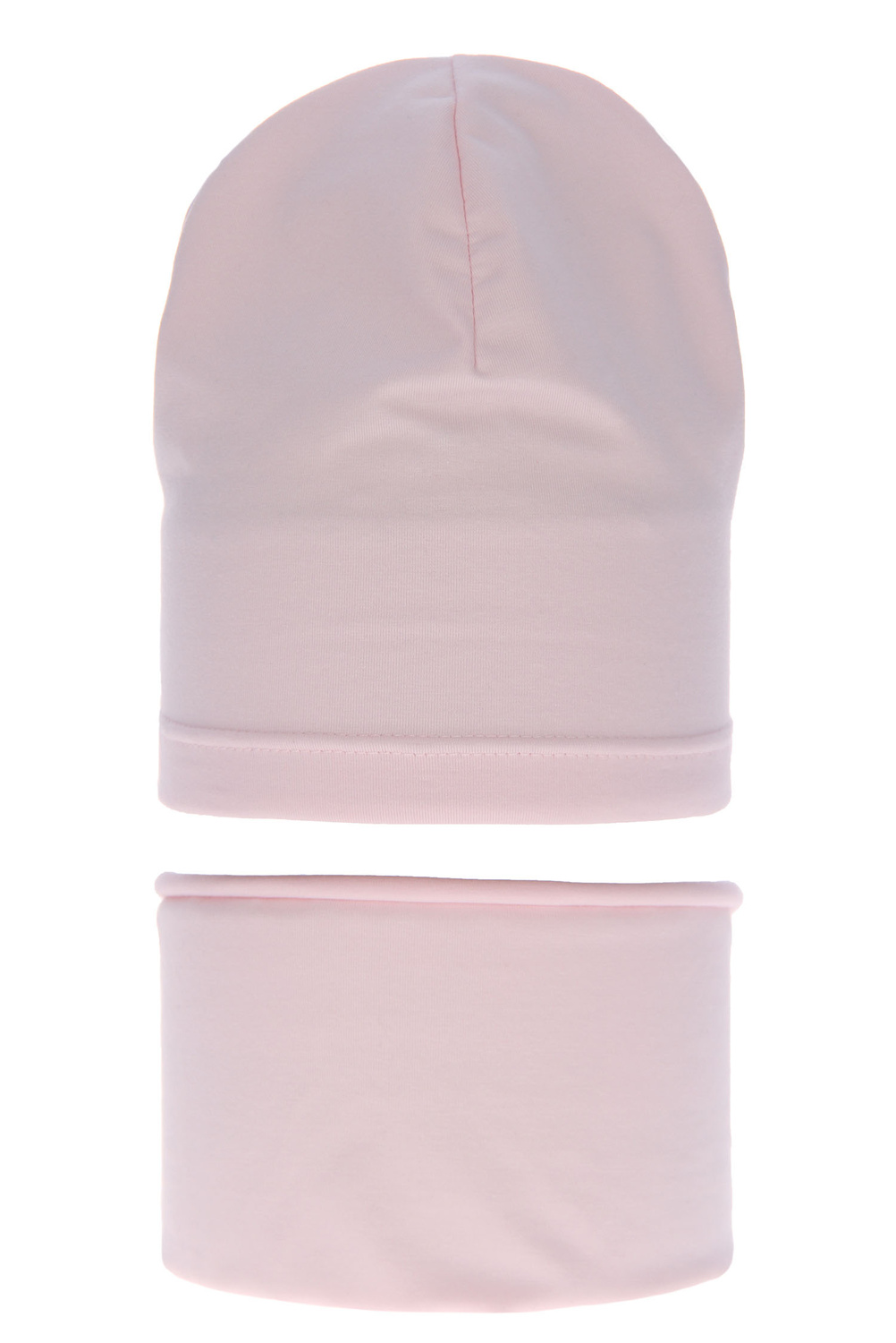 Set autunno/primavera bambina: berretto e scaldacollo, rosa, in cotone, Hazelka