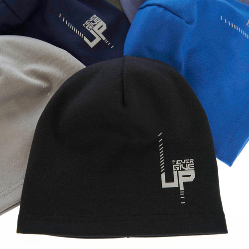 Berretto autunno/primavera bambino, grigio, cotone Kaltel