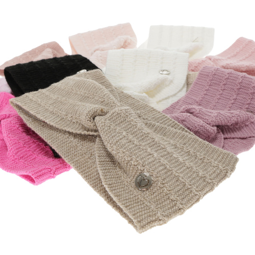 Fascia per capelli autunno/primavera bambina, beige, Elettra