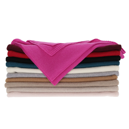 Sciarpa invernale donna, beige chiaro, lana merino con cashmere, Irenia