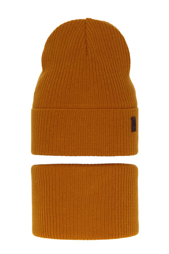 Set autunno/primavera bambino: berretto e scaldacollo, con cotone, miele, Dragon