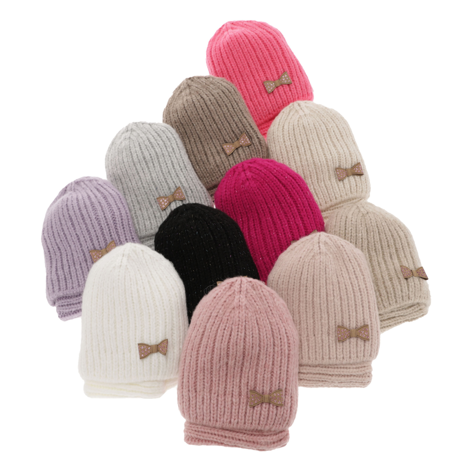 Set invernale bambina: berretto e scaldacollo, rosa, Ingrid