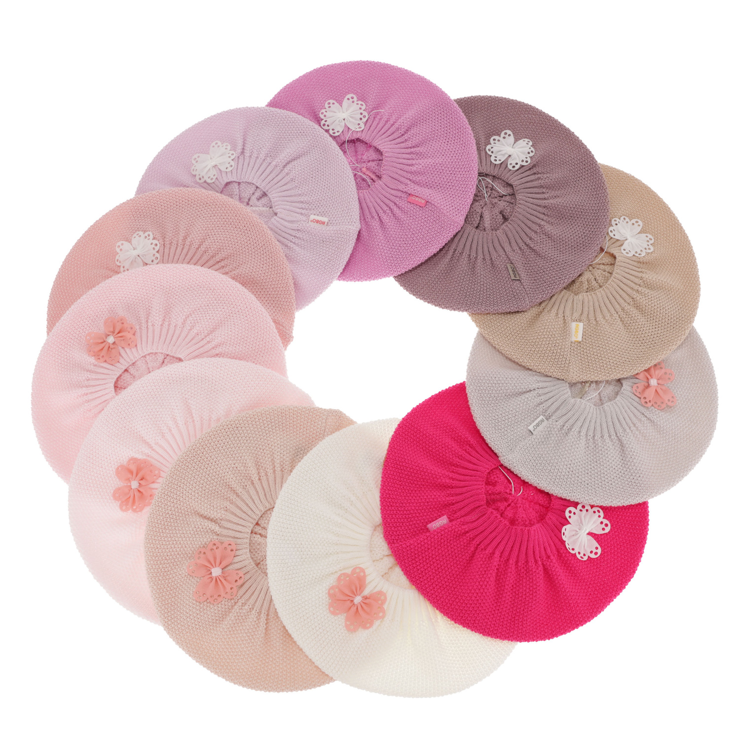 Berretto autunno/primavera bambina, rosa, Costanza