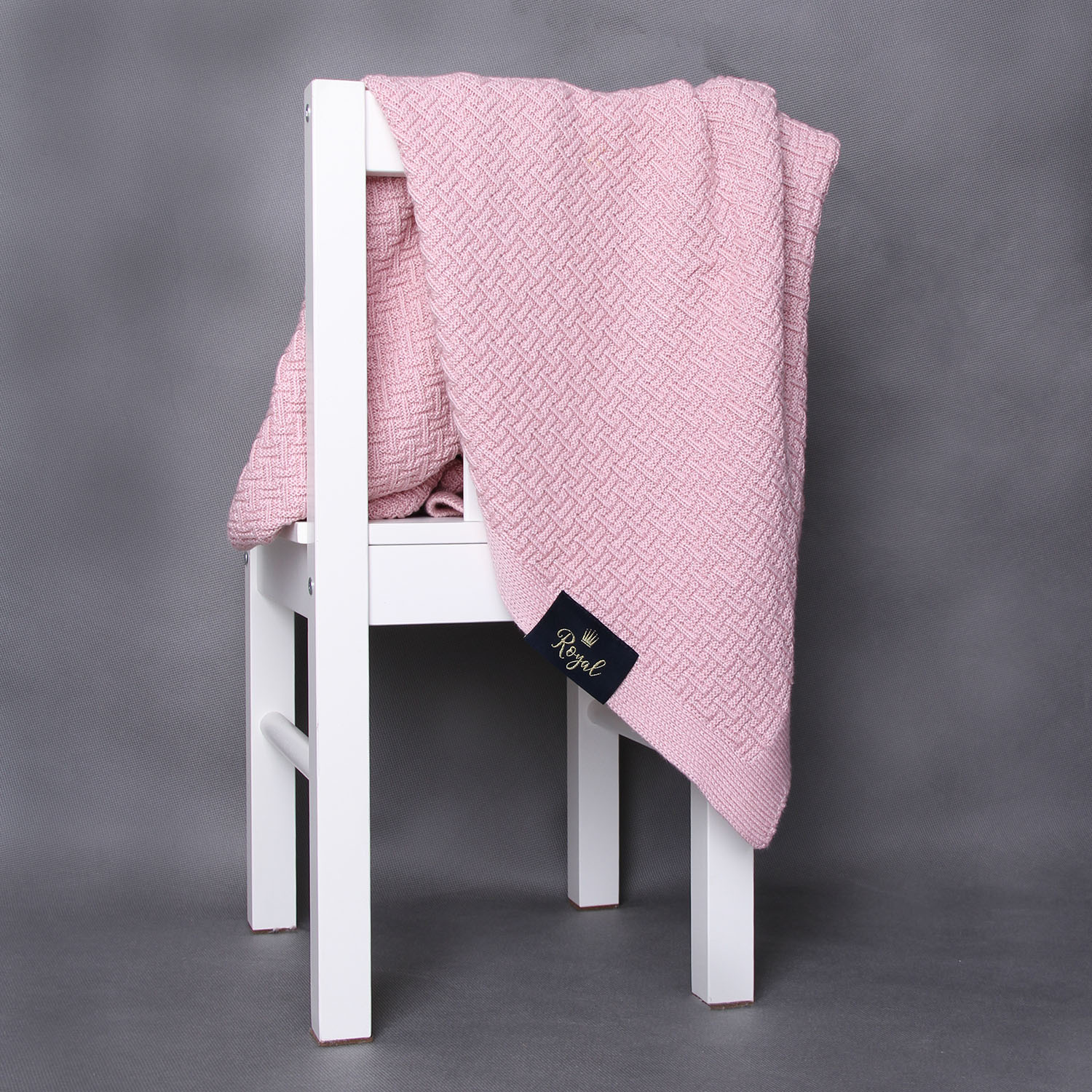 Coperta bambù-cotone per neonato, grigia, delicata, Pony