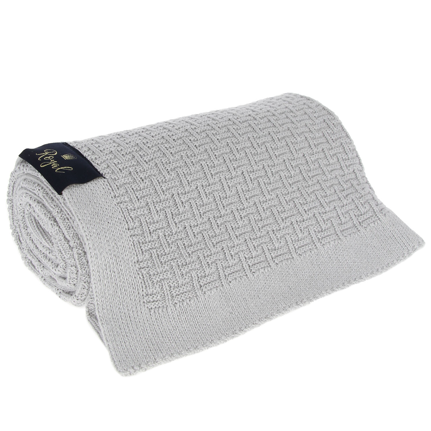 Coperta bambù-cotone per neonato, grigia, delicata, Pony