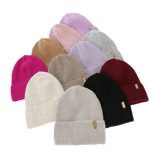 Berretto invernale donna, rosa, con lana merino, Tahoe