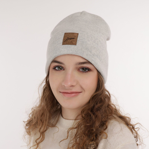 Berretto invernale bambina, bianca, Bellona